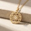 Custom Star of David Birthstone Pendant — view 14