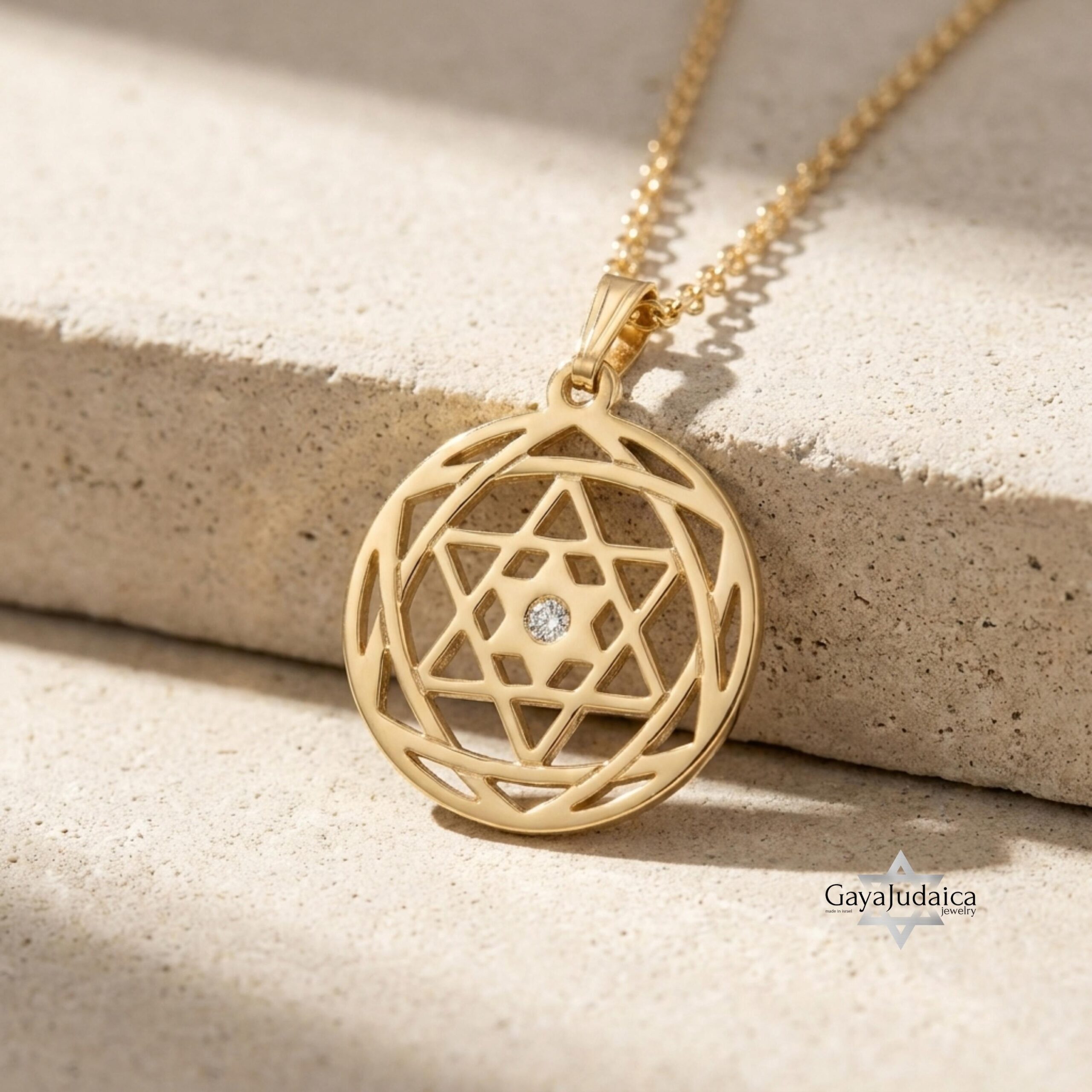 Custom Star of David Birthstone Pendant — Personalized Israeli Necklace Custom Star of David Birthstone Pendant — Personalized Israeli Necklace