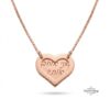 Sterling Silver Heart Hidden-Message Necklace — view 4