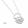Sterling Silver Heart Hidden-Message Necklace — view 5
