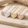 Sterling Silver Heart Hidden-Message Necklace — view 8