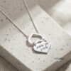 Sterling Silver Heart Hidden-Message Necklace — view 12