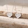 Sterling Silver Heart Hidden-Message Necklace — view 15