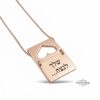 Sterling Silver Envelope Pendant Necklace — view 4
