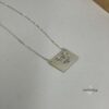 Sterling Silver Envelope Pendant Necklace — view 8