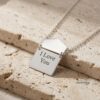 Personalized Envelope Hidden-Message Necklace — view 1