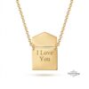 Personalized Envelope Hidden-Message Necklace — view 2