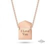 Personalized Envelope Hidden-Message Necklace — view 3