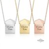 Personalized Envelope Hidden-Message Necklace — view 5