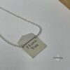 Personalized Envelope Hidden-Message Necklace — view 7