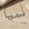 Personalized Hebrew Name Necklace — view 1