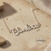 Personalized Hebrew Name Necklace — view 13