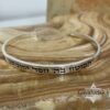 925 Sterling Silver Personalized Bracelet — additional angle, handmade in Israel