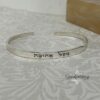 925 Sterling Silver Personalized Bracelet — close-up detail, handmade in Israel