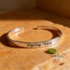 925 Sterling Silver Personalized Bracelet — styled shot, handmade in Israel