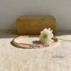 925 Sterling Silver Personalized Bracelet — dark surface composition, handmade in Israel