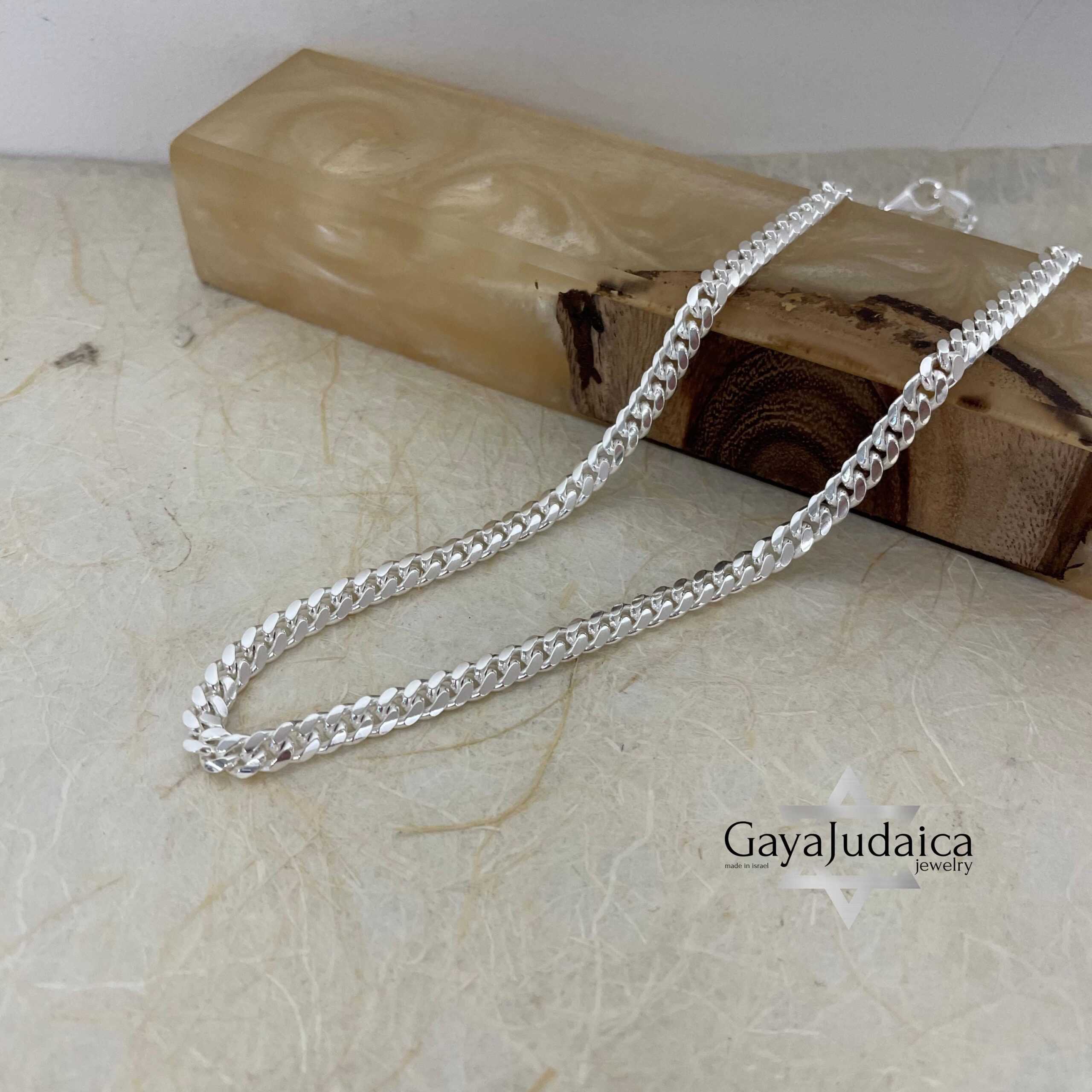925 Sterling Silver Cuban Link Chain — Men's Jewelry, 5.2mm 925 Sterling Silver Cuban Link Chain — Men's Jewelry, 5.2mm