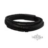 Personalized Braided Leather Bracelet for Men Engraved — styled lifestyle, handmade in Israel