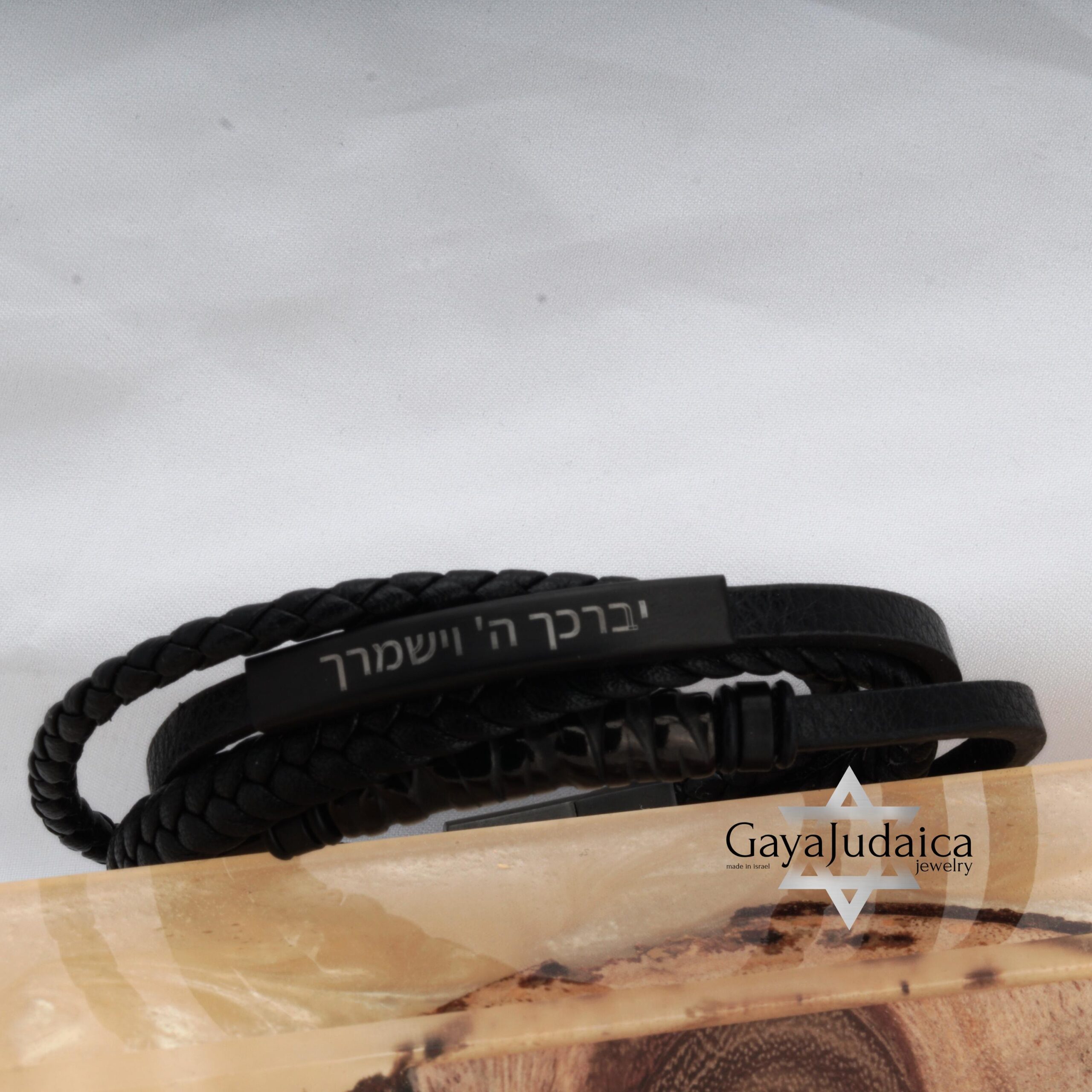 Personalized Braided Leather Bracelet for Men — Engraved Stainless Steel Cuff Personalized Braided Leather Bracelet for Men — Engraved Stainless Steel Cuff