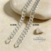 Chunky Sterling Silver Cuban Bracelet Mens — plate composition, handmade in Israel