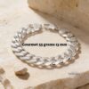 Chunky Sterling Silver Cuban Bracelet Mens — gift box presentation, handmade in Israel