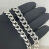 Chunky Sterling Silver Cuban Bracelet Mens — extra view 18, handmade in Israel
