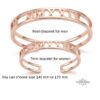 Couple Roman Numeral Cuff Bangle Set of Two — alternate angle, handmade in Israel
