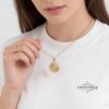 Custom Engraved Compass Necklace Stainless Steel — extra view 18, handmade in Israel