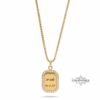 Custom Cubic Zirconia Necklace Custom Engraved Pendant — styled lifestyle, handmade in Israel