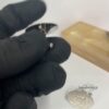 Custom Sterling Silver Cufflinks Jerusalem Design Hebrew — natural light shot, handmade in Israel
