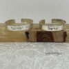 Custom Hebrew Name Cuff Bracelet Sterling Silver Bangle — three finishes side by side, handmade in Israel