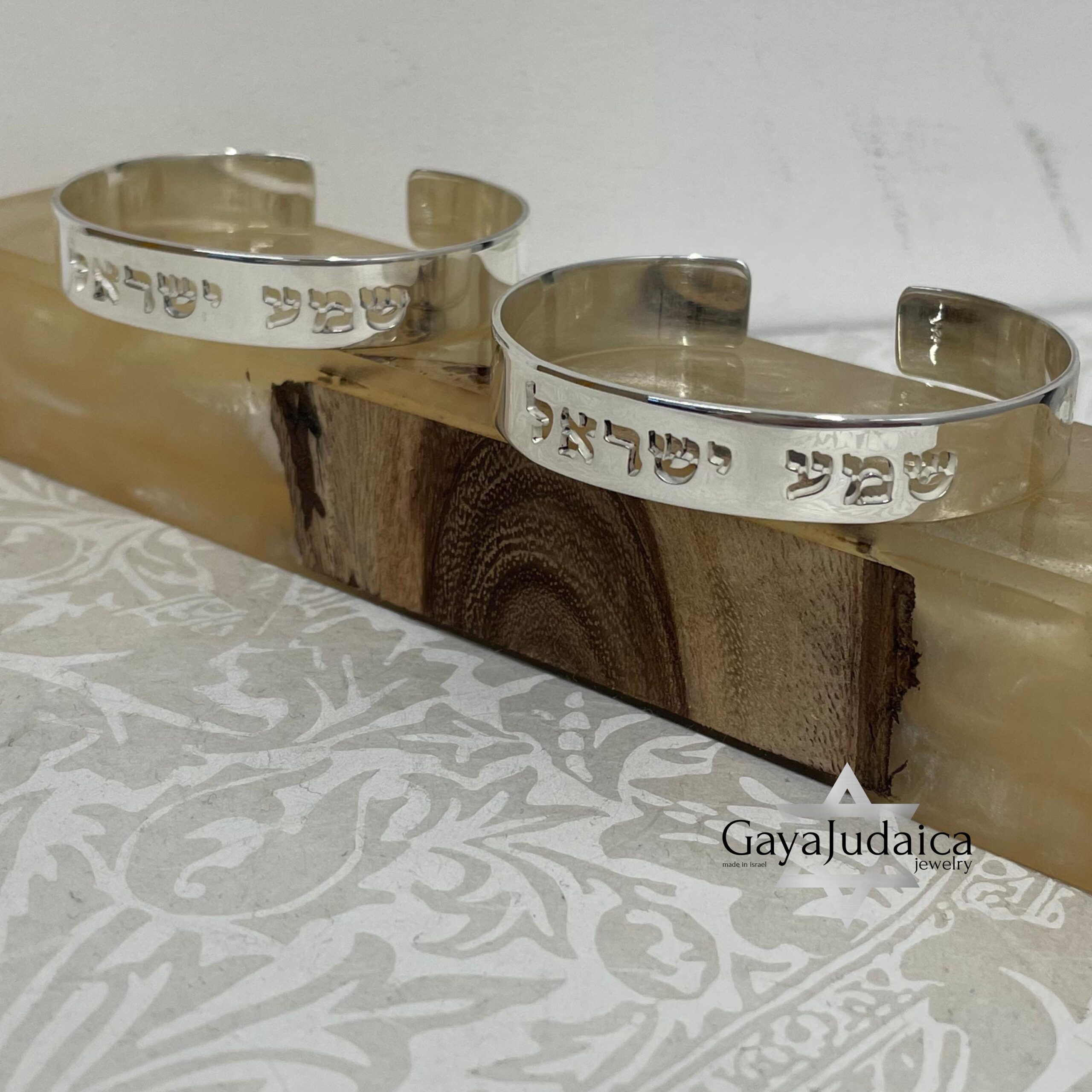 Custom Hebrew Name Cuff Bracelet — Sterling Silver Personalized Bangle Custom Hebrew Name Cuff Bracelet — Sterling Silver Personalized Bangle