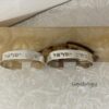 Custom Hebrew Name Cuff Bracelet Sterling Silver Bangle — additional angle, handmade in Israel