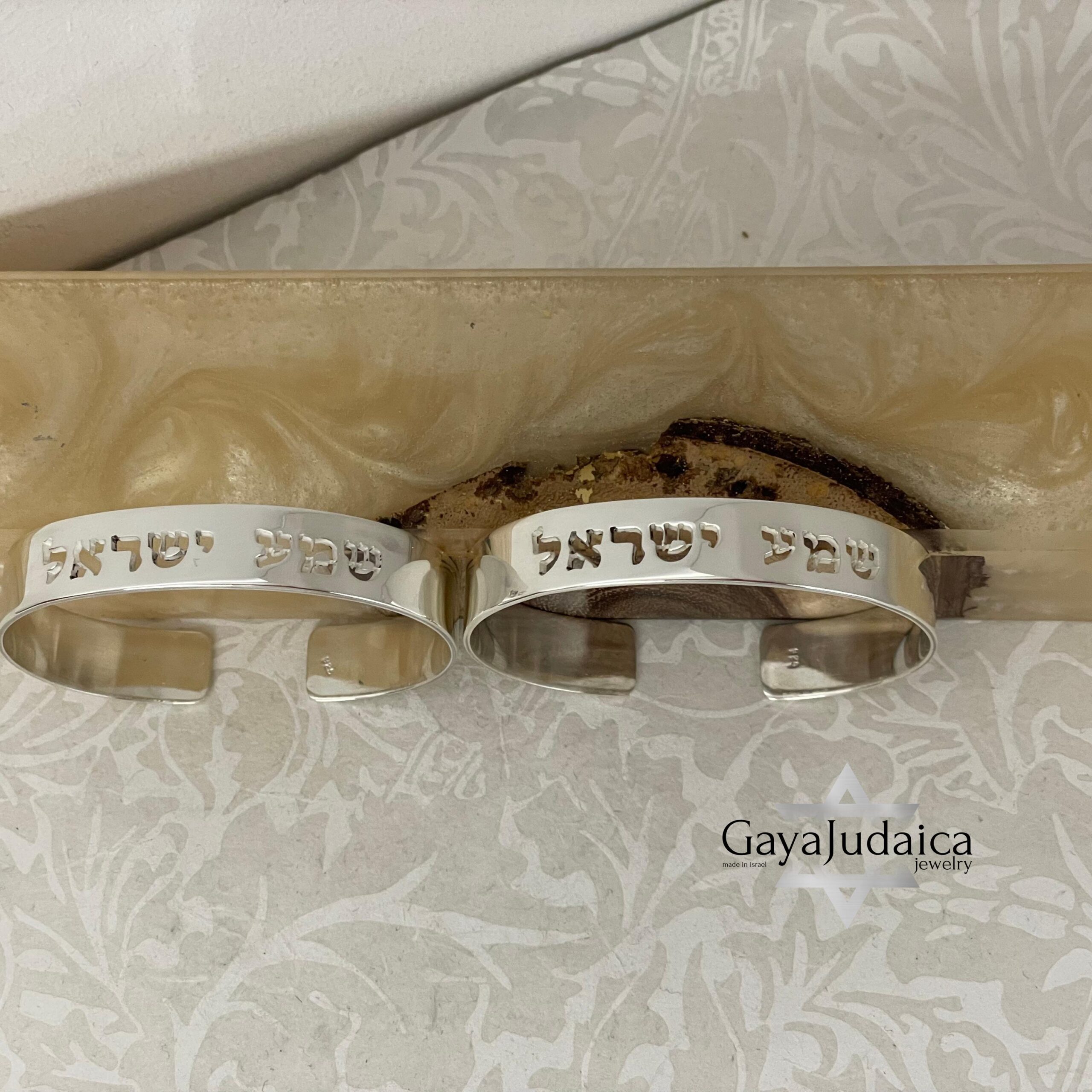 Custom Hebrew Name Cuff Bracelet — Sterling Silver Personalized Bangle Custom Hebrew Name Cuff Bracelet — Sterling Silver Personalized Bangle