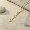 Custom Hebrew Name Necklace Sterling Silver — close-up detail, handmade in Israel