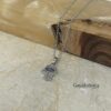 CZ Hamsa Evil Eye Pendant Necklace — styled lifestyle, handmade in Israel