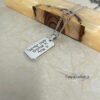 Dog Tag Necklace Stainless Steel Custom Hebrew Bible Verse — styled lifestyle, handmade in Israel