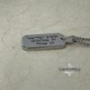 Dog Tag Necklace Stainless Steel Custom Hebrew Bible Verse — additional view, handmade in Israel