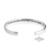 Engraved Cuff Bracelet Hidden Message Gift — additional view, handmade in Israel