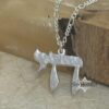 Hammered Chai Necklace — main product photo, handmade in Israel