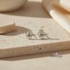 Hamsa Stud Earrings — main photo, handmade in Israel