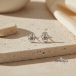 Sterling Silver Hamsa Stud Earrings — Evil Eye Protection, Israeli Judaica Gift