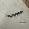 Hebrew Bible Verse Bar Necklace Sterling Silver — close-up, handmade in Israel