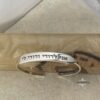 Personalized Sterling Silver Hebrew Cuff Bracelet — additional angle, handmade in Israel