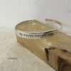 Personalized Sterling Silver Hebrew Cuff Bracelet — styled shot, handmade in Israel