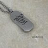 Personalized Hebrew Enamel Tag Necklace Stainless Steel — styled shot, handmade in Israel