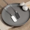 Personalized Hebrew Enamel Tag Necklace Stainless Steel — extra view 19, handmade in Israel