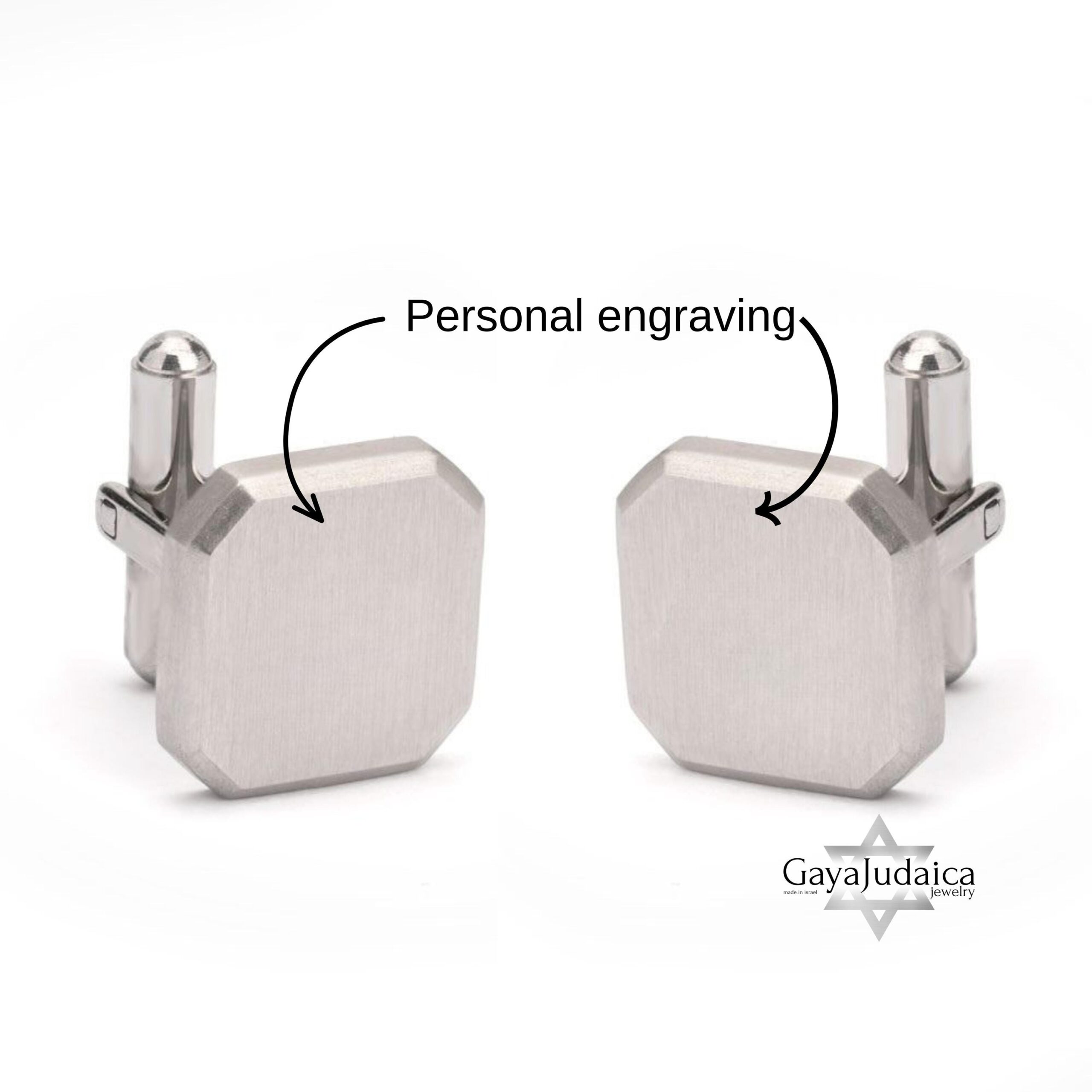 Personalized Hebrew Engraved Cufflinks — Stainless Steel, Jewish Wedding Gift Personalized Hebrew Engraved Cufflinks — Stainless Steel, Jewish Wedding Gift