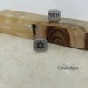 Personalized Hebrew Engraved Cufflinks Stainless Steel — three finishes side by side, handmade in Israel