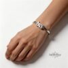 Personalized Hebrew Name Cuff Bracelet Sterling Silver Judaica — extra view 18, handmade in Israel